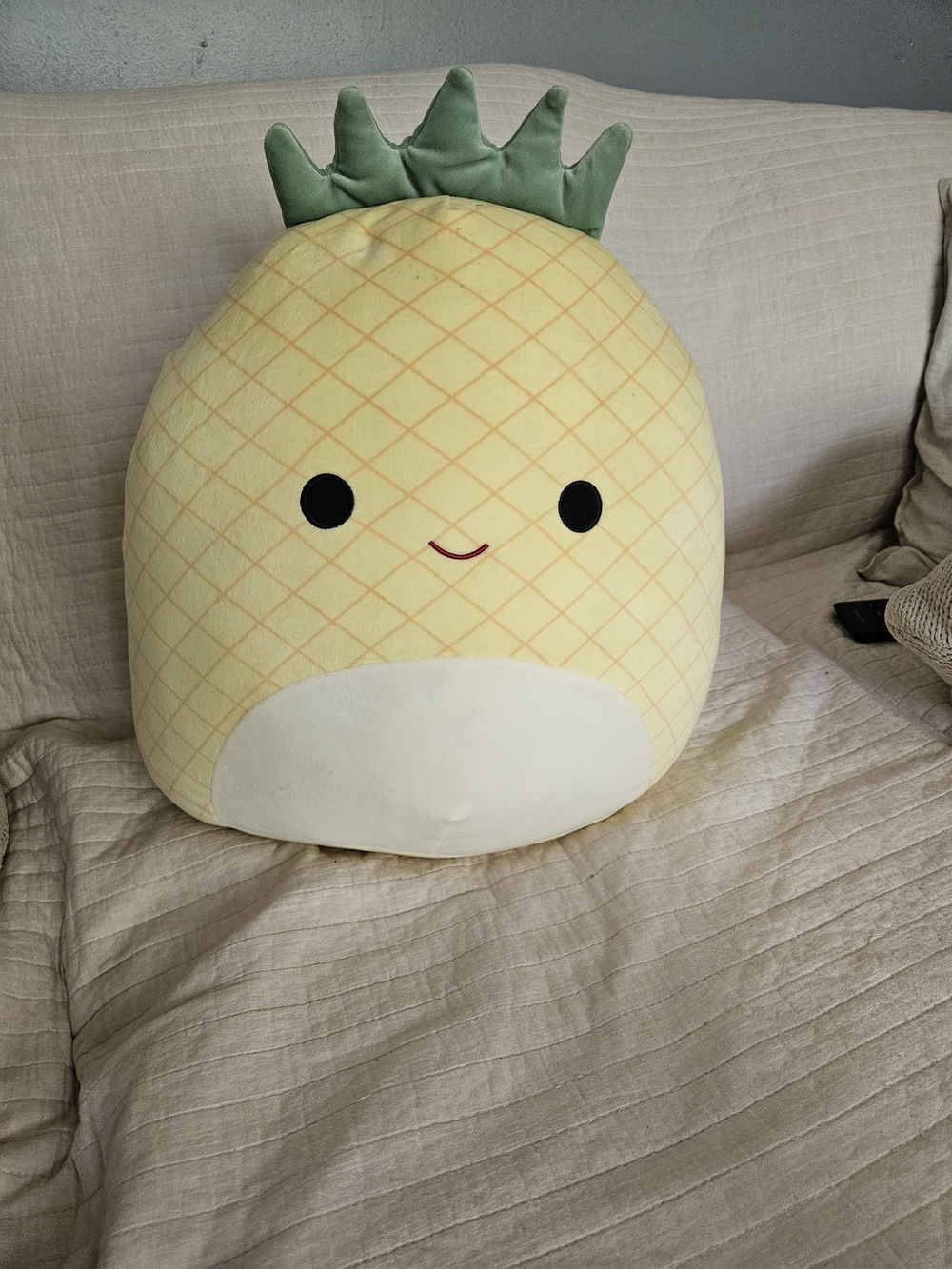 Squishmallows Pineapple Plush Pillow - Yellow and Green